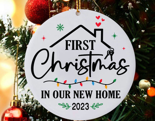 First Christmas in our new home 2023 Holiday Ornament