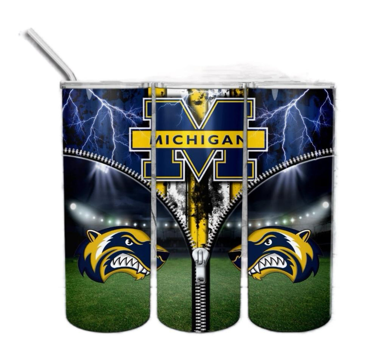 Michigan Football  Stainless Steel 20 oz Tumbler