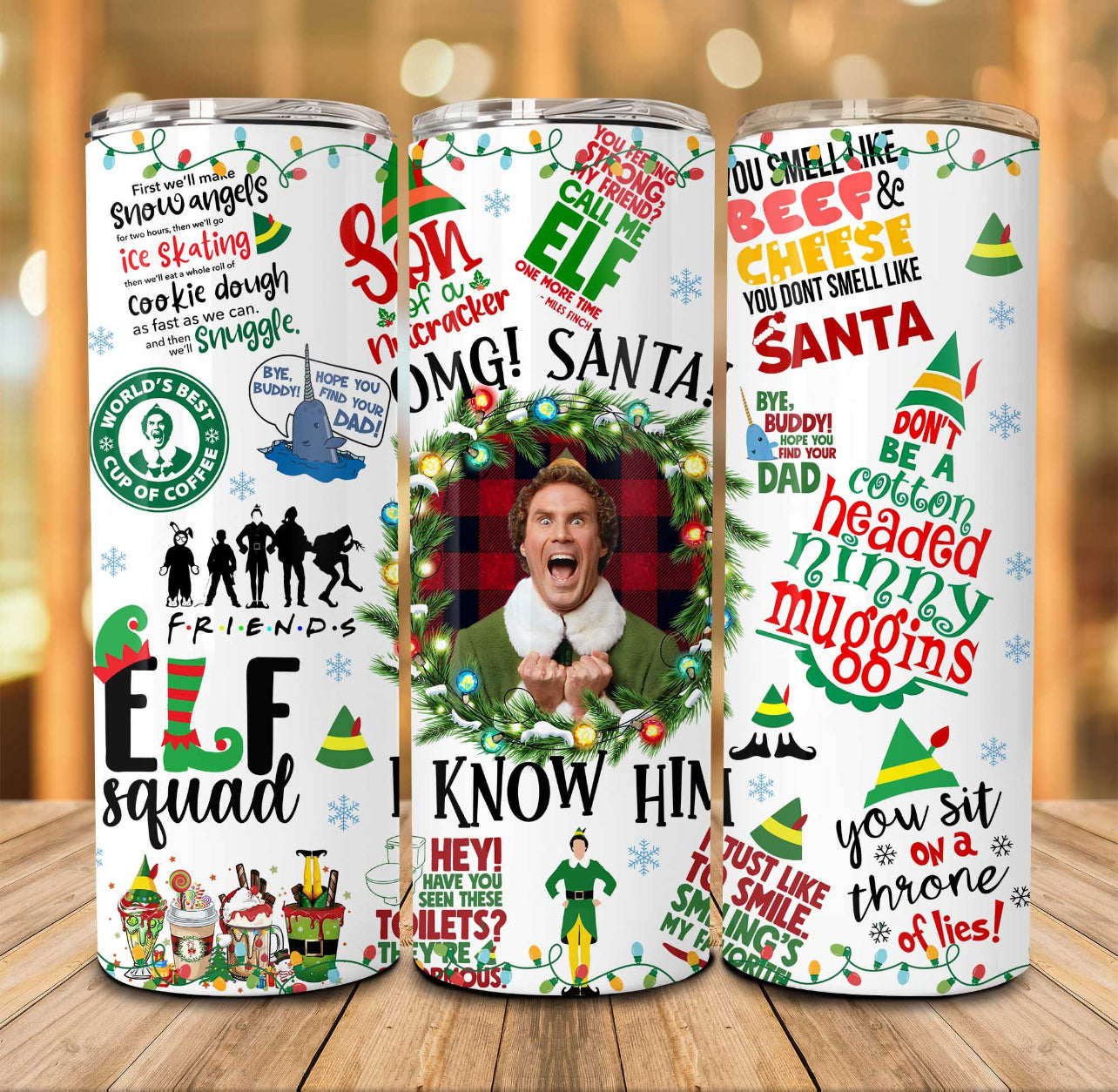 Buddy the elf tumbler