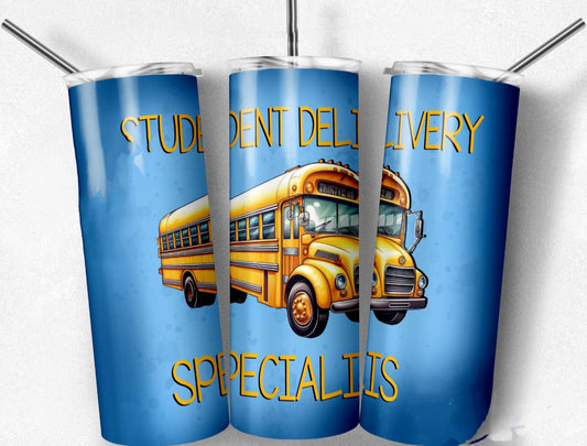 Student delivery specialist blue tumbler