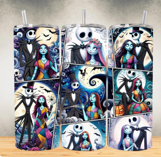 Nightmare Before Christmas Halloween Tumbler